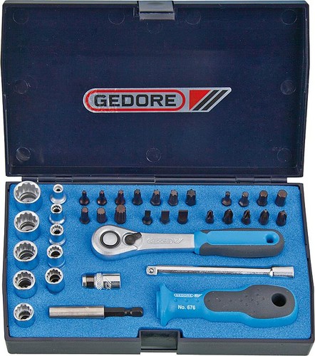 Jeu douilles gedore - 1/4", 37